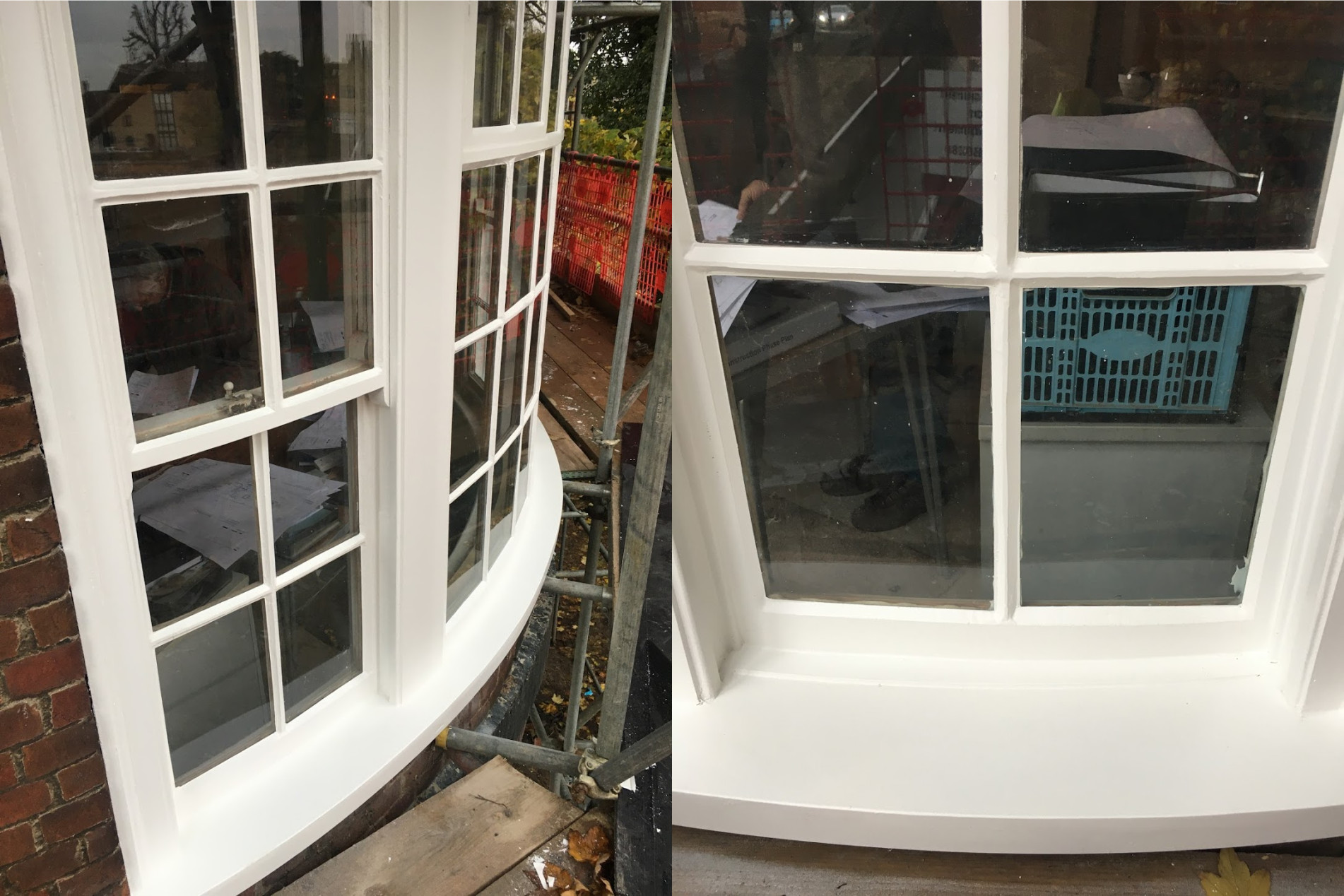 cured window sill renovated