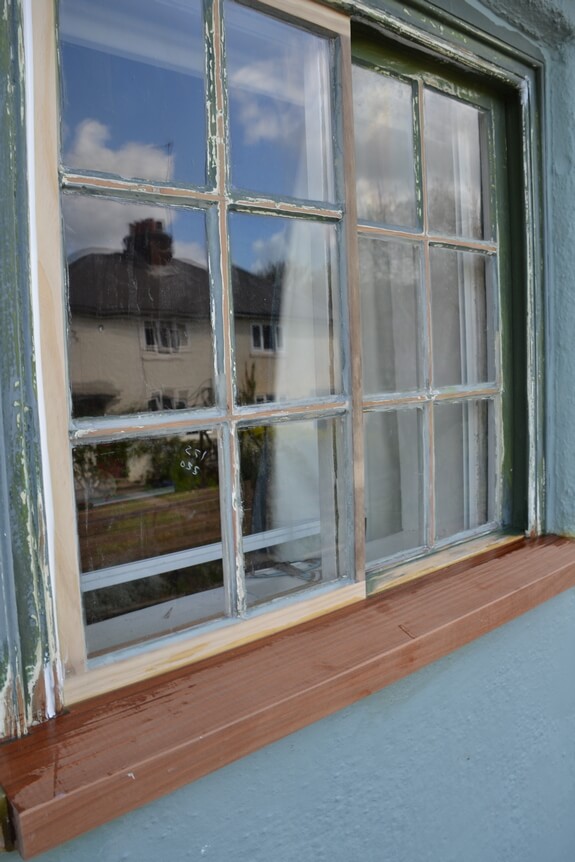 Rotten window sill replacement