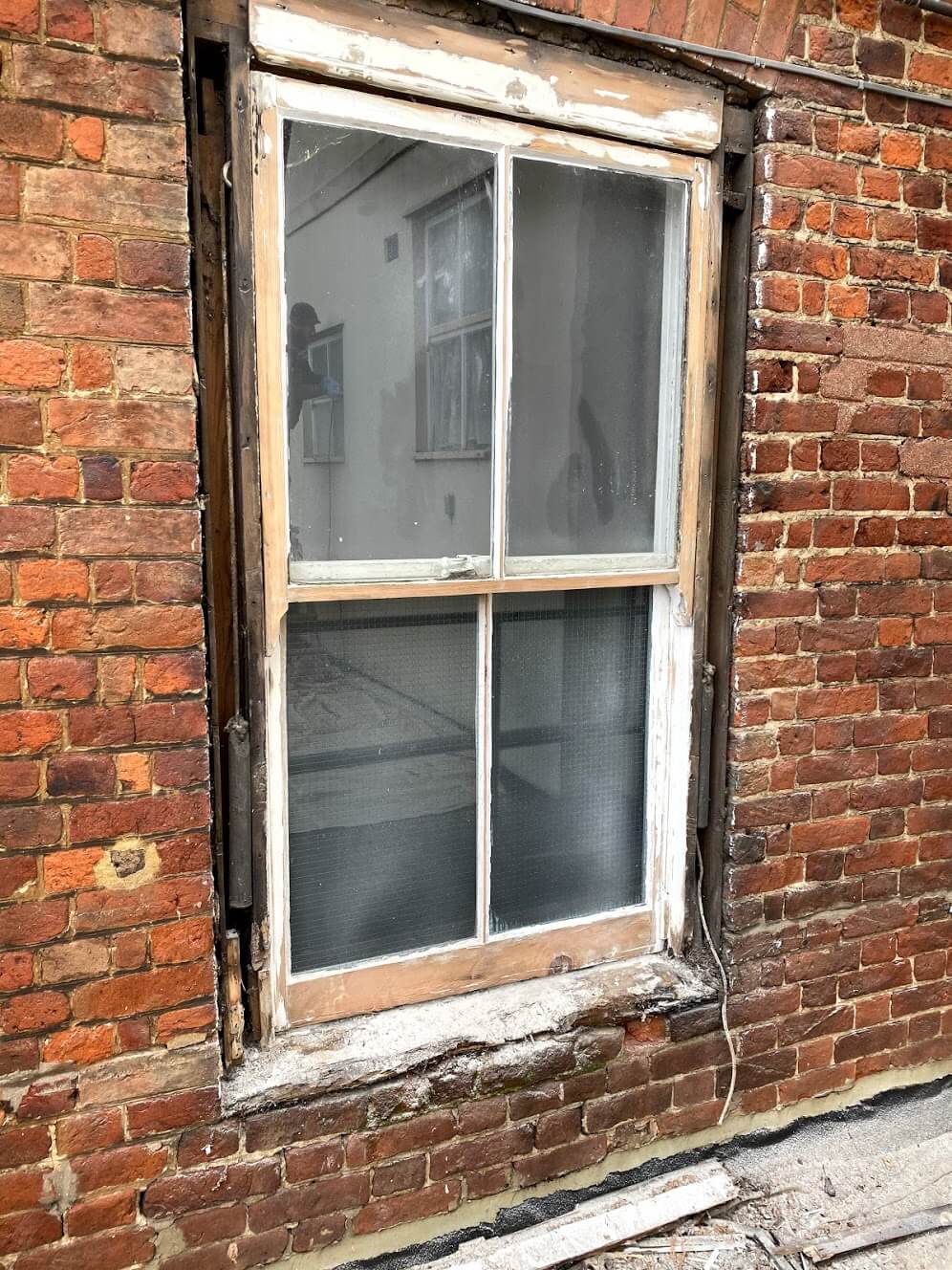 Sash timber frame repair