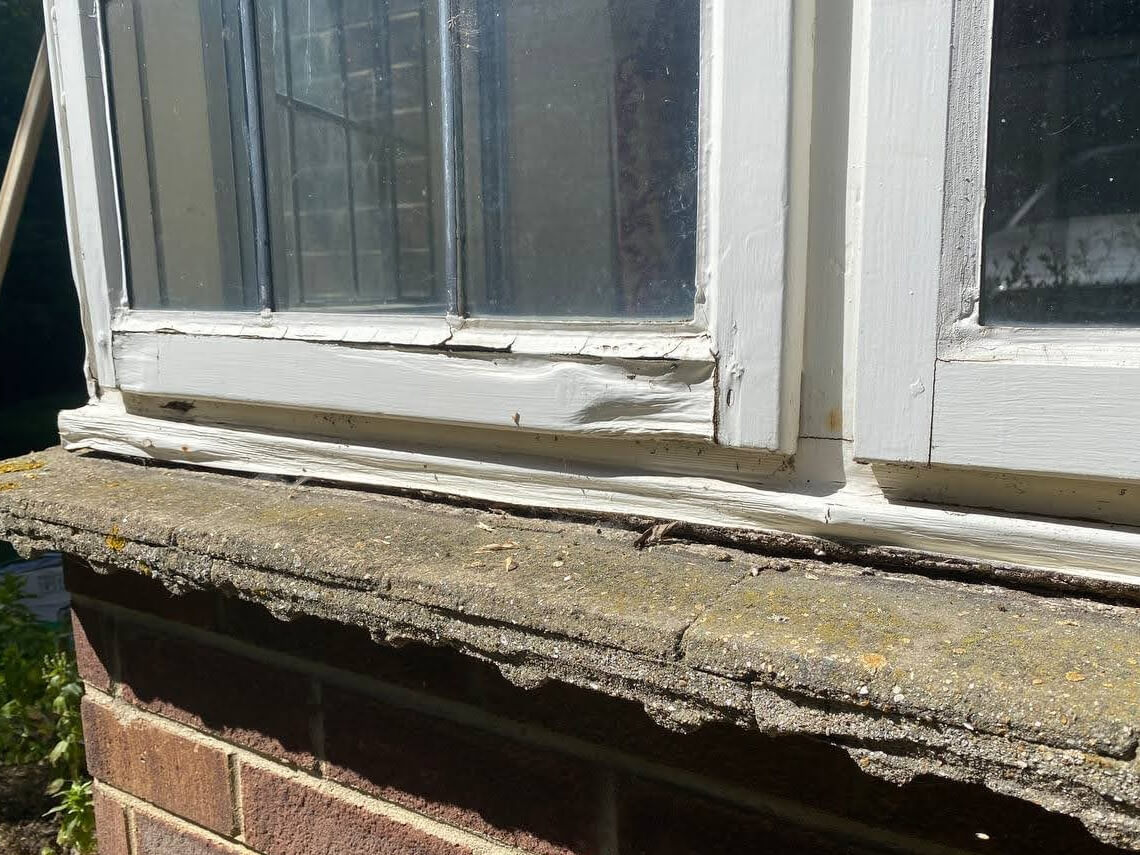 rotten bottom rail