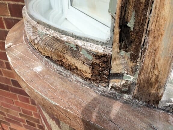 curved timber window frame repair