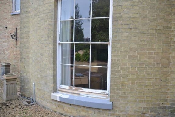 sash window before painting