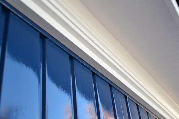 metal blue garage door uk 