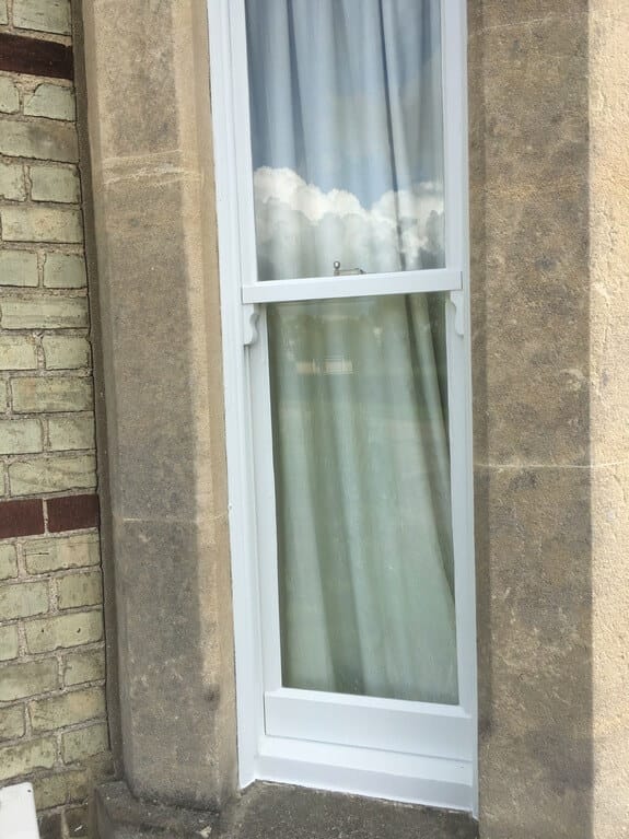 Renovation of old wooden windows in a Victorian house