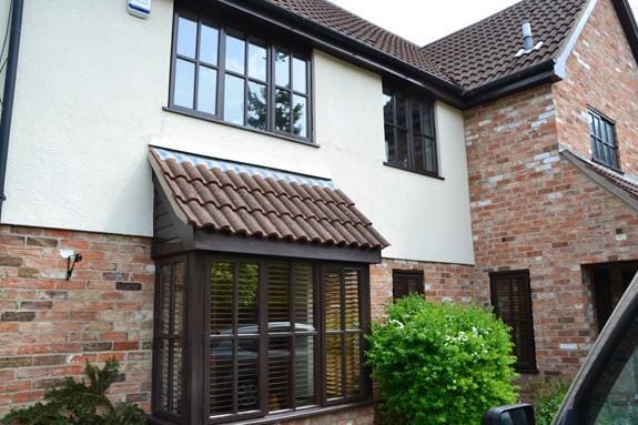 completed project with painted windows