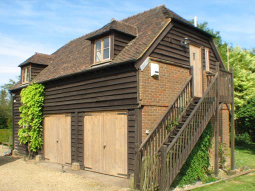 barn garage with flat  