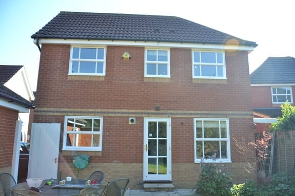 Attached house windows painting cambridge