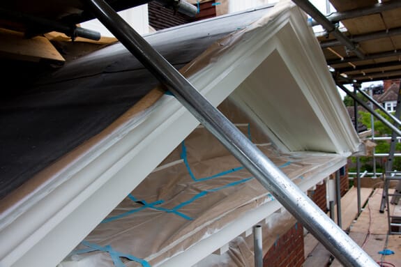 wooden gable