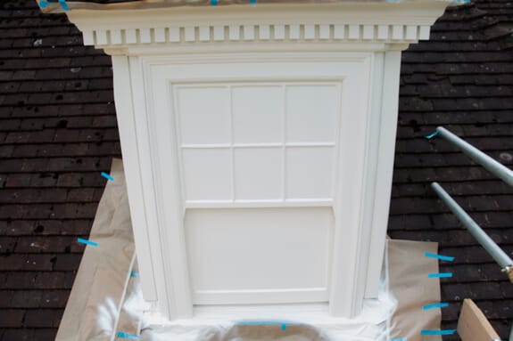 Dormer sash window restoration