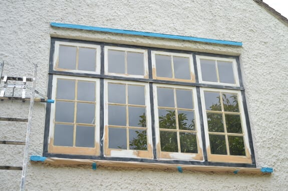 georgian style window restoration in Harston