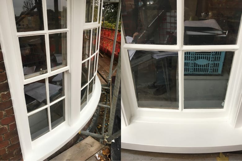 curved sash after restoration