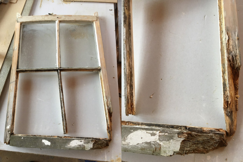 curved sash before repair