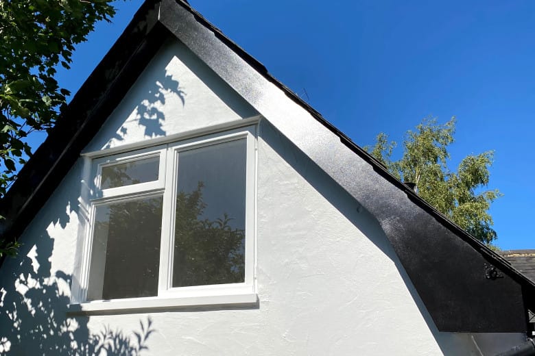 Gable repair and re-decoration | after