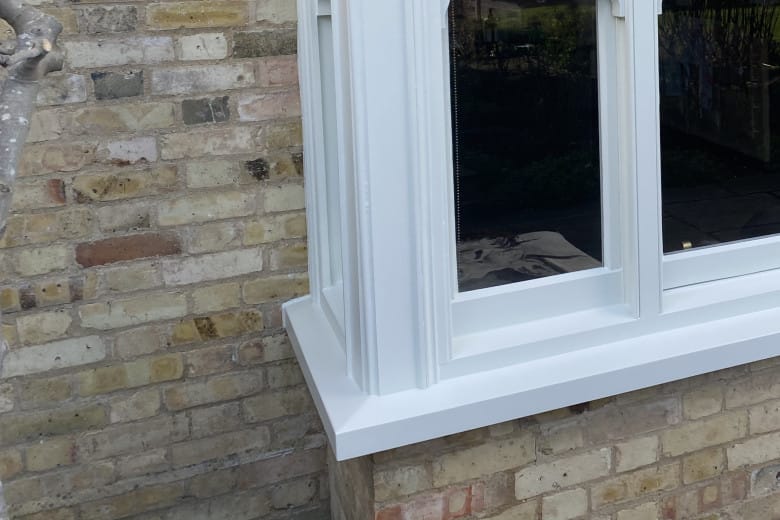 Bay window frame repair and re-decoration | after