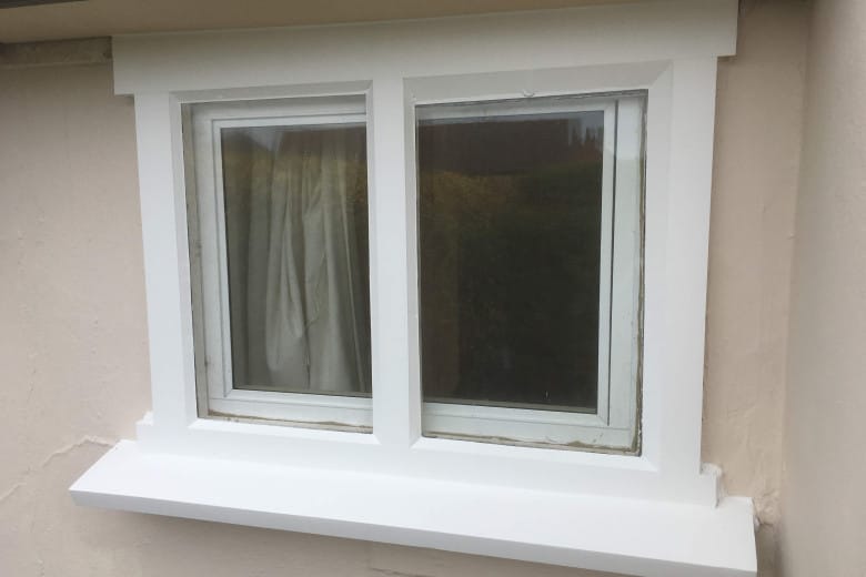 Old cottage window repair and painting | after