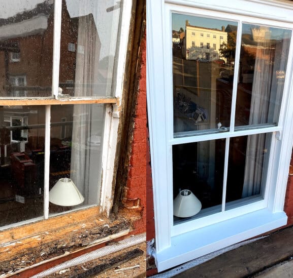 Sash window refurbishment