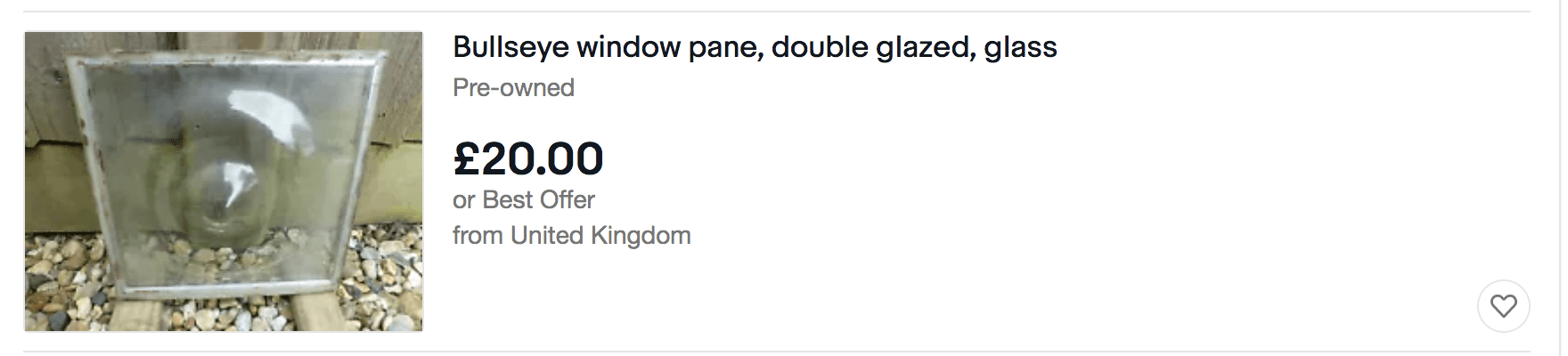 Bullseye windows pane