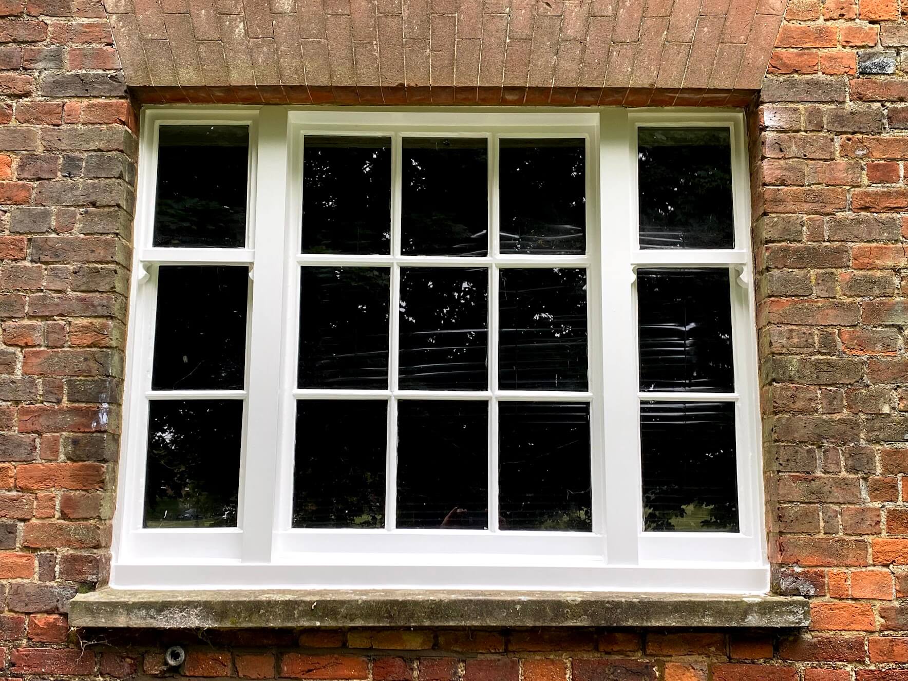 three section sash windows refurbishment