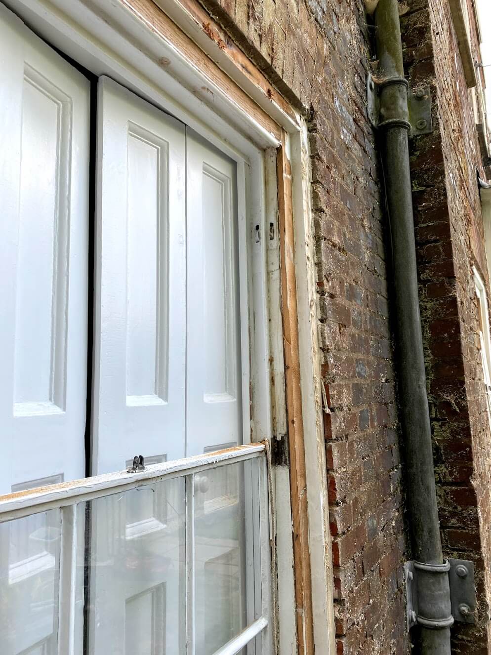upper sash removed
